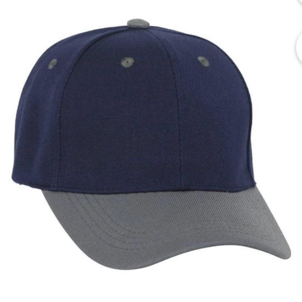 NWOT Navy Blue & Gray Baseball Cap
